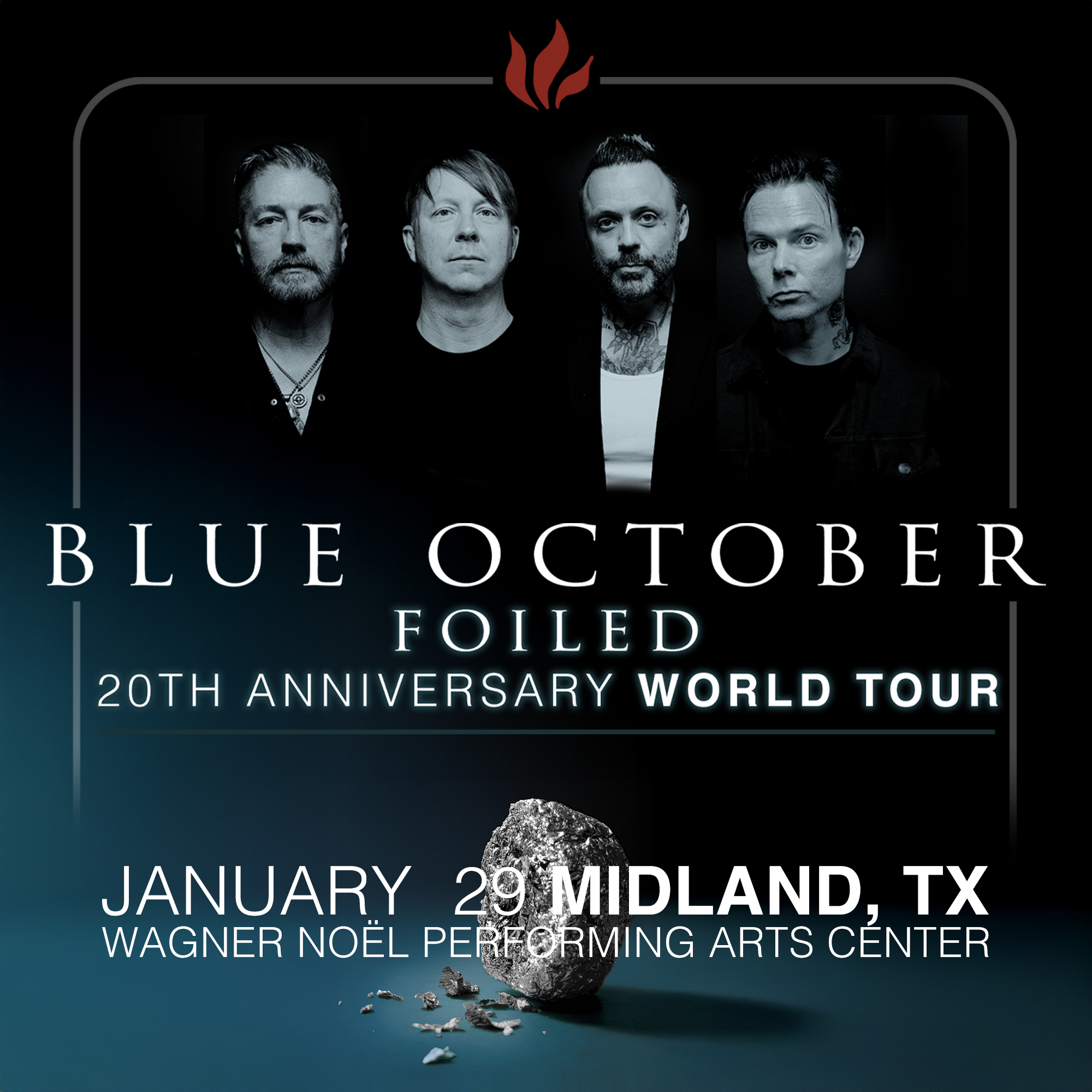 Blue October: Foiled at the Wagner Noel Performing Arts Center in Midland