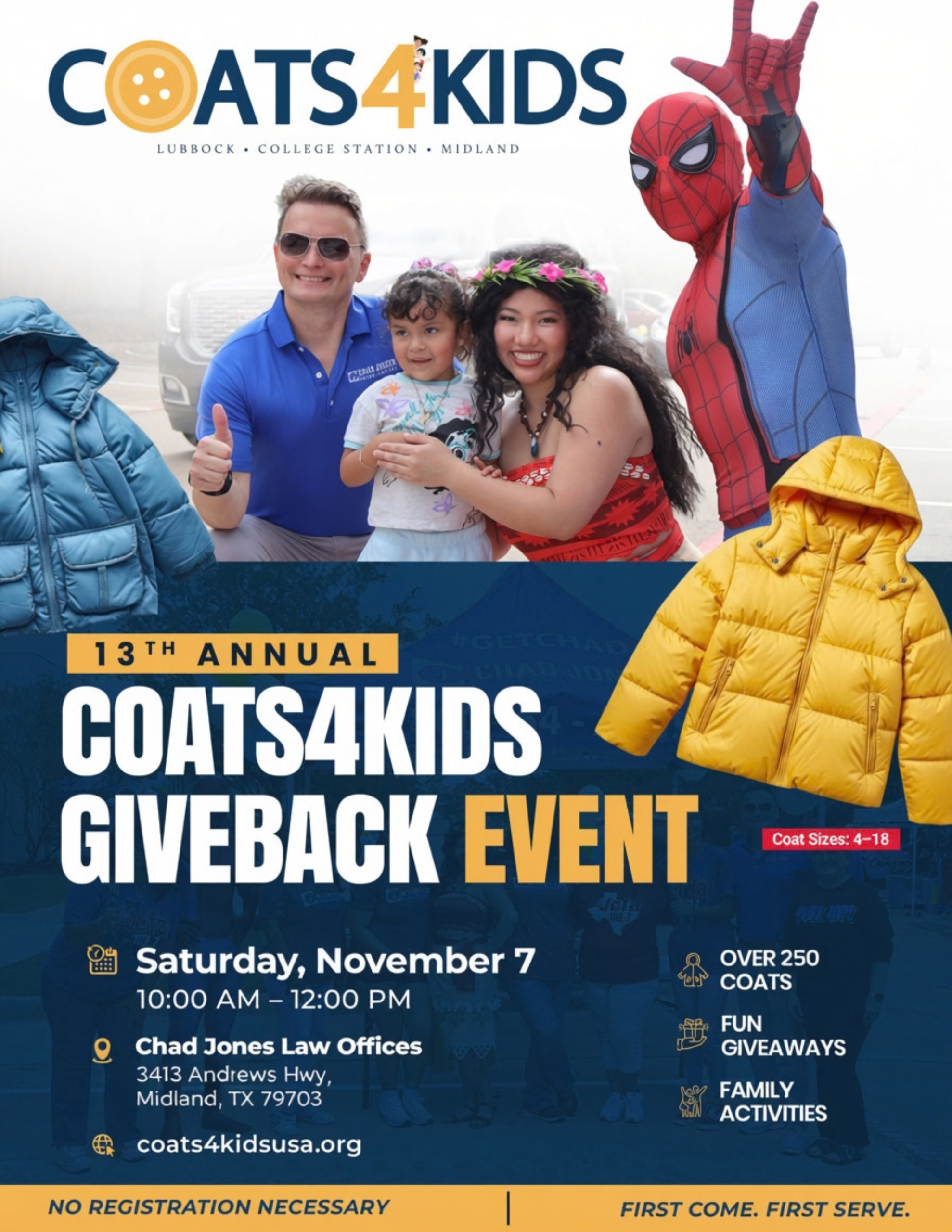Coats4Kids event flyer