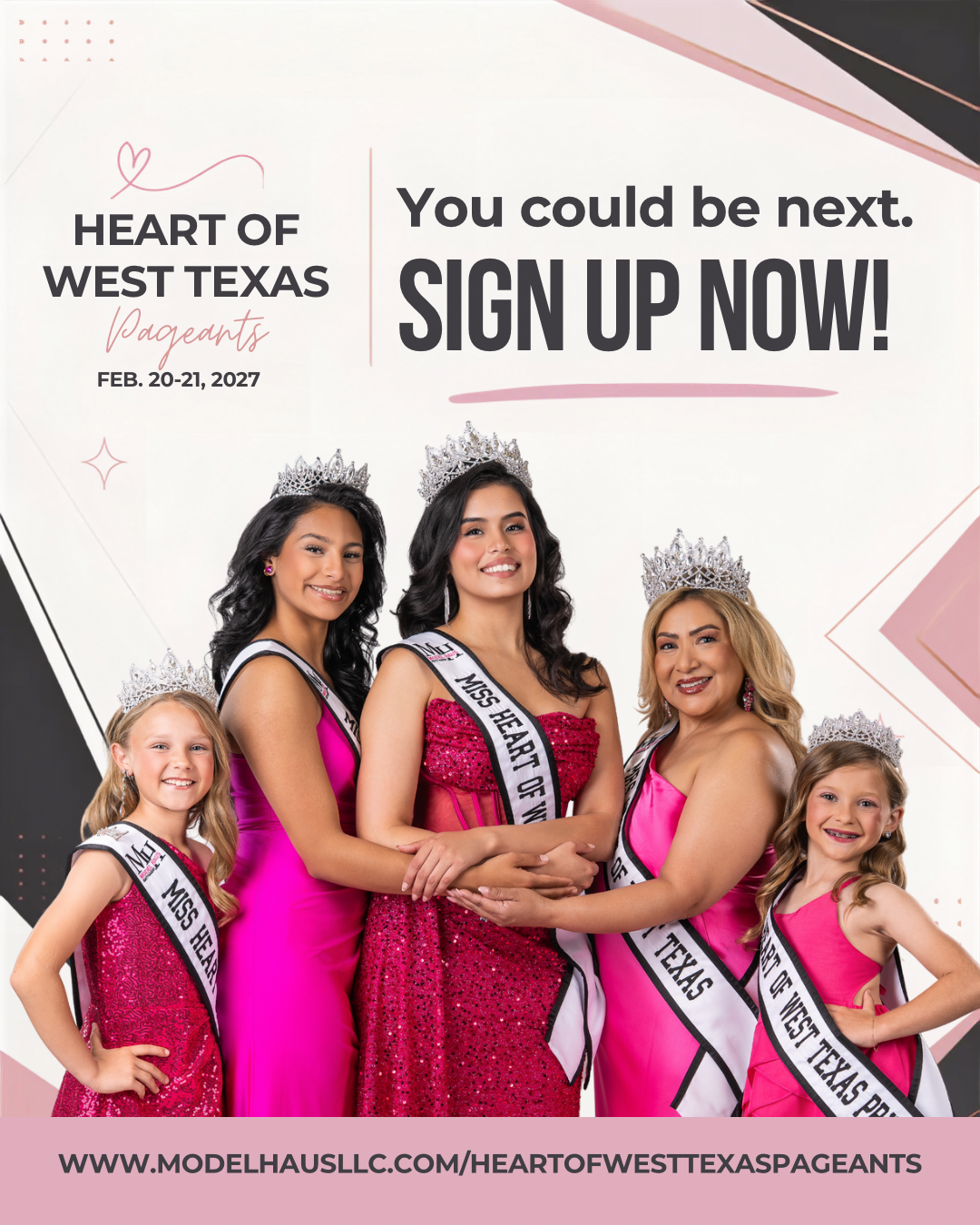 Heart of West Texas Pageants event flyer
