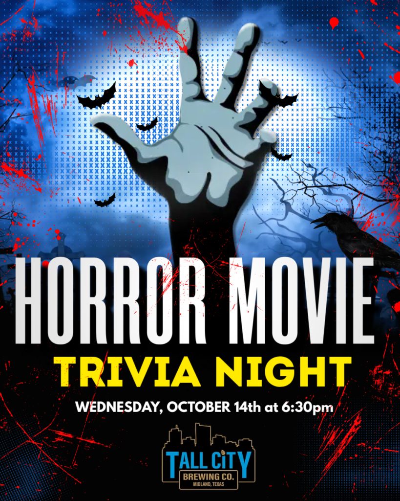 Horror Movie Trivia Night event flyer