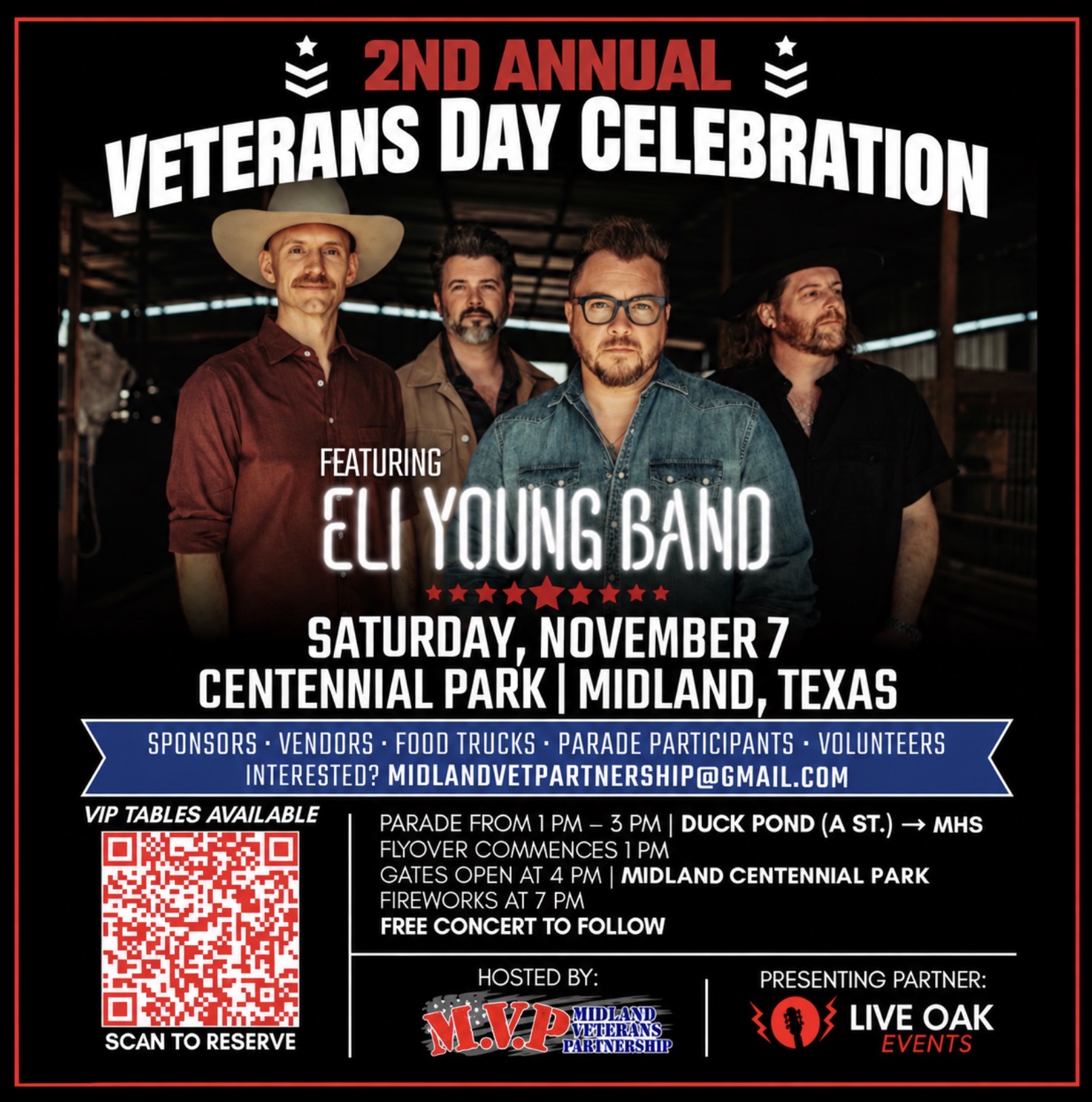 2nd Annual Midland Veterans Day Parade & Celebration event flyer