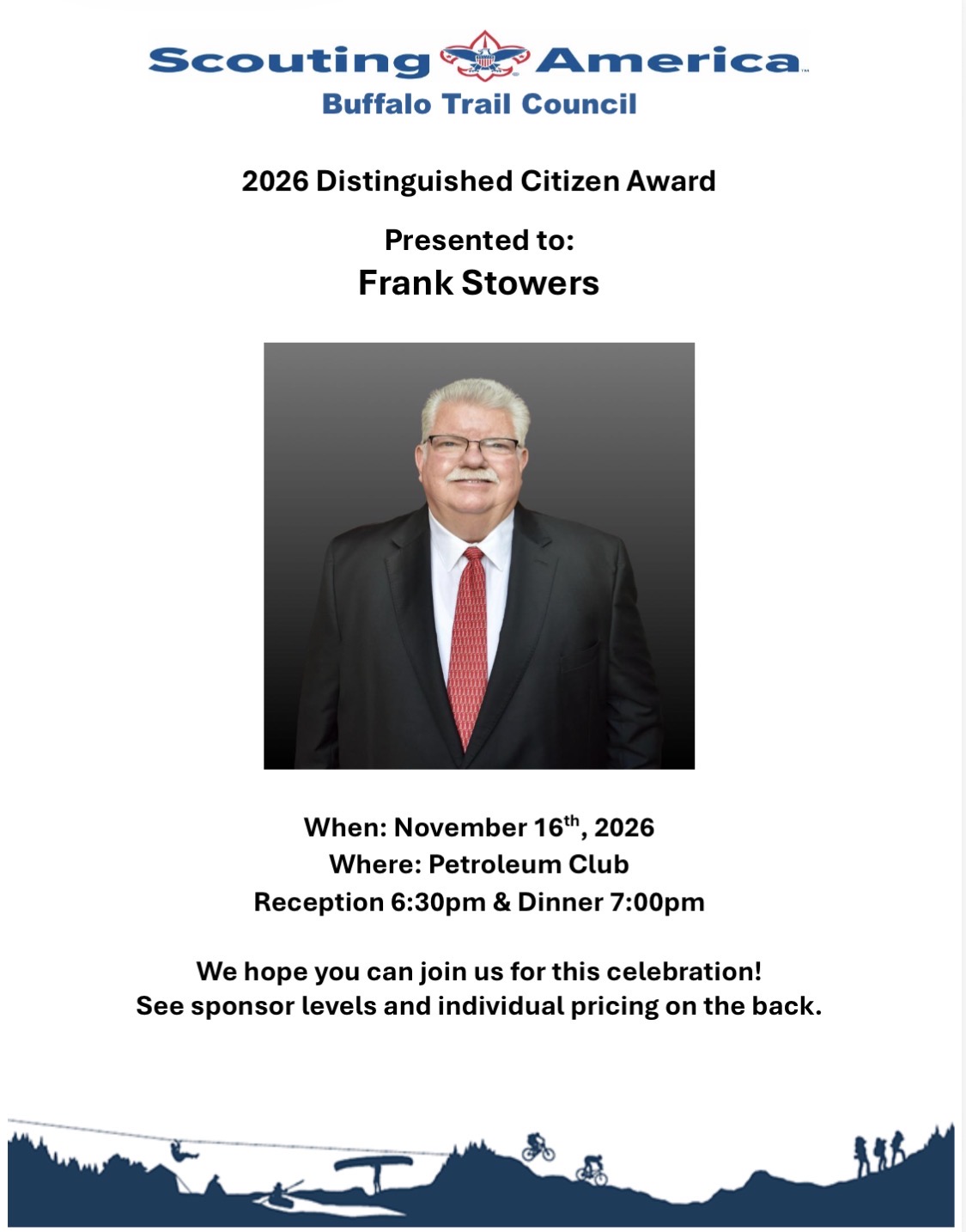 2026 Distinguished Citizen Award Dinner event flyer