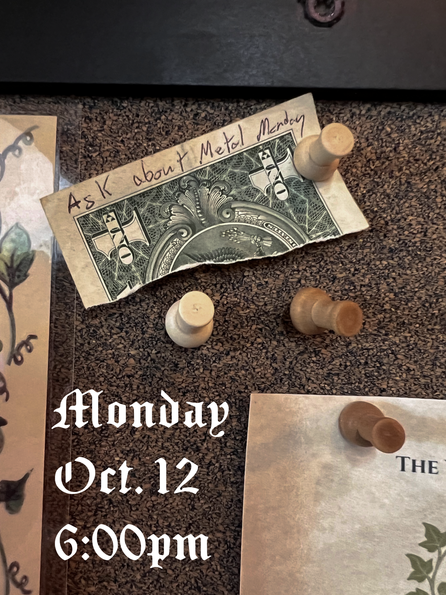 Metal Monday event flyer
