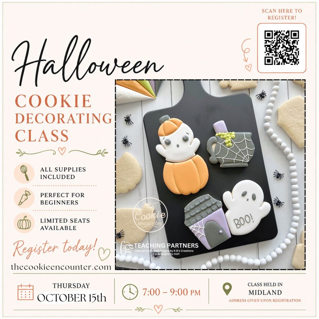 Halloween Cookie Decorating Class event flyer