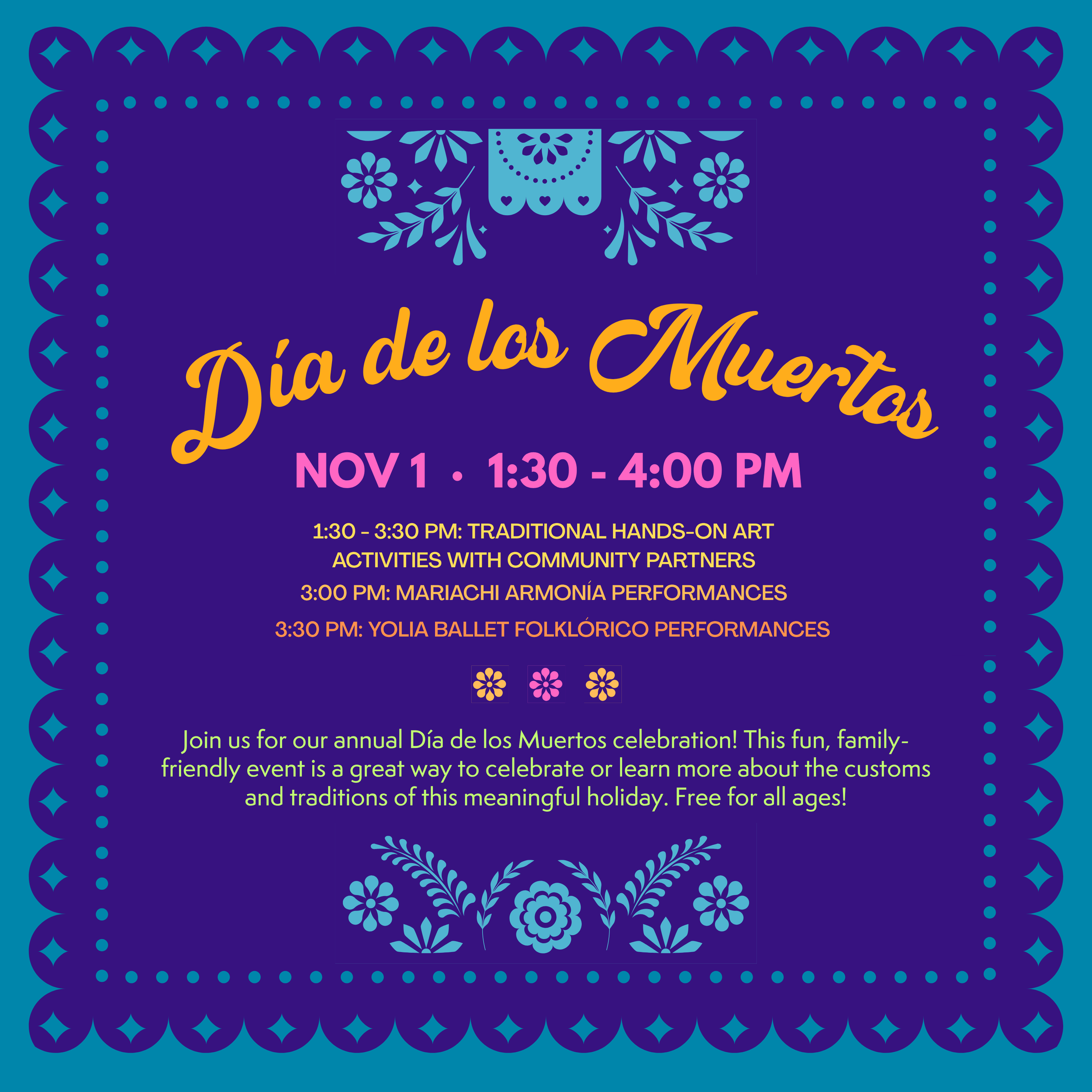 Dia de los Muertos Free Community Art Day