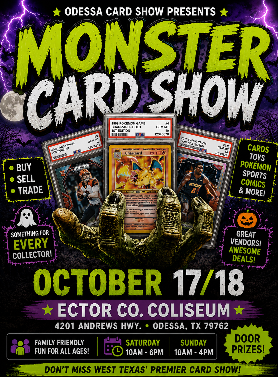 Monster Card Show at the Ector County Coliseum